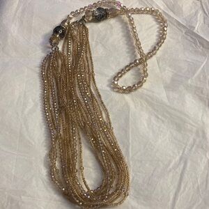 Elegant Multi-Strand Beaded Necklace
